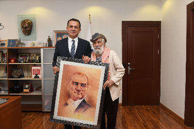 Etem Çalışkan, Başkan Abdullah Özyiğit’i ziyaret etti