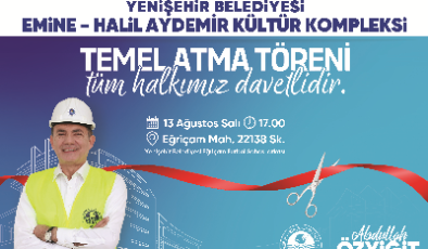 Yenişehir Belediyesi yeni kültür kompleksinin temelini yarın atıyor