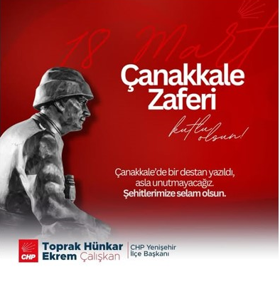 TOPRAK ÇALIŞKAN YENİŞEHİR İLÇE BAŞKANI