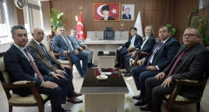 MTSO YÖNETİM KURULU BAŞKANI HAKAN SEFA ÇAKIR, İL MİLLÎ EĞİTİM MÜDÜRÜ MUHAMMED ÖZDEMİRCİ’Yİ MAKAMINDA ZİYARET ETT