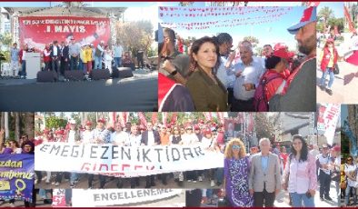 MERSİN’DE TARİHİ 1 MAYIS: ON BİNLER ALANLARA SIĞMADI!