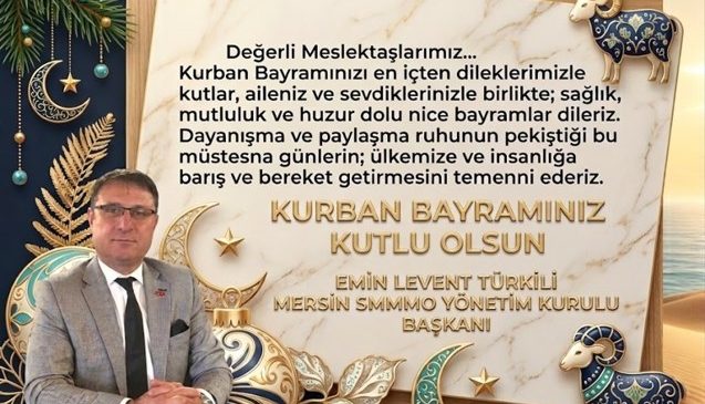 Kurban Bayramı dolayısıyla mesaj veren Türkili,