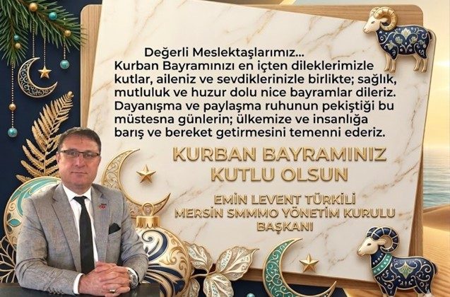 Kurban Bayramı dolayısıyla mesaj veren Türkili,