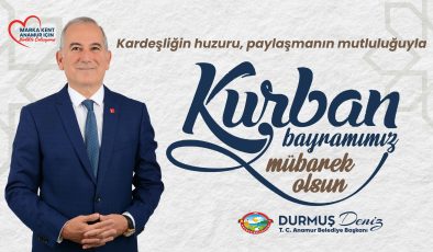 Anamur Belediye Başkanı Durmuş Deniz, Kurban Bayramı nedeniyle bir mesaj yayınladı.