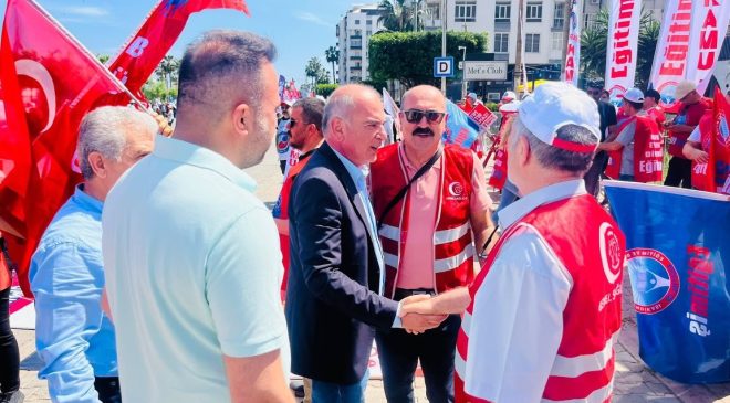 ÖZDENİZ: “EMEĞİN VE ALIN TERİNİN HER ZAMAN YANINDAYIZ”