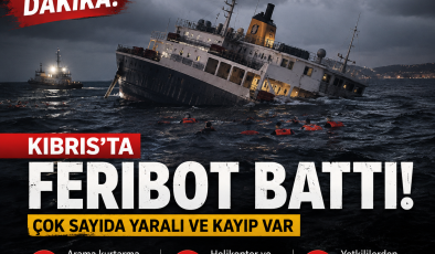 GİRNE AÇIKLARINDA FERİBOT FACİASI: 8 ÖLÜ, 18 KAYIP”