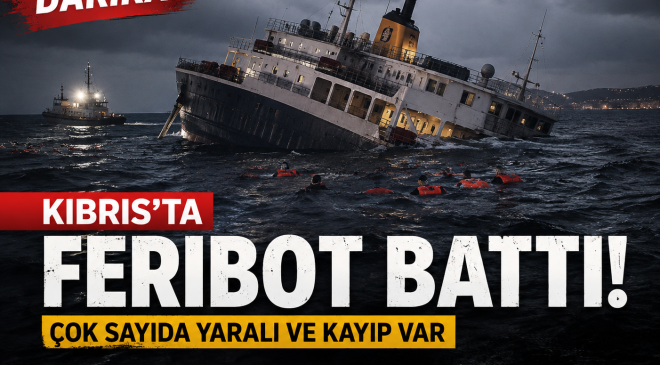GİRNE AÇIKLARINDA FERİBOT FACİASI: 8 ÖLÜ, 18 KAYIP”