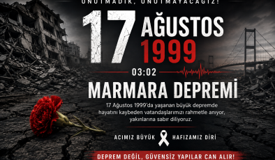 17 Ağustos Marmara Depremi’nin 27. Yılında Hayatını Kaybedenler Anılıyor
