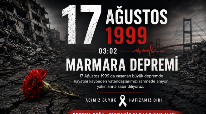 17 Ağustos Marmara Depremi’nin 27. Yılında Hayatını Kaybedenler Anılıyor