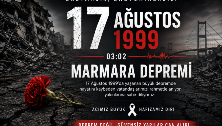 17 Ağustos Marmara Depremi’nin 27. Yılında Hayatını Kaybedenler Anılıyor