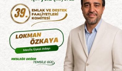 LOKMAN ÖZKAYA’DAN EMLAK SEKTÖRÜNE GÜÇLÜ ÇAĞRI: “ŞEFFAF VE ÇÖZÜM ODAKLI BİR BİRLİKTELİK İÇİN YOLA ÇIKTIK