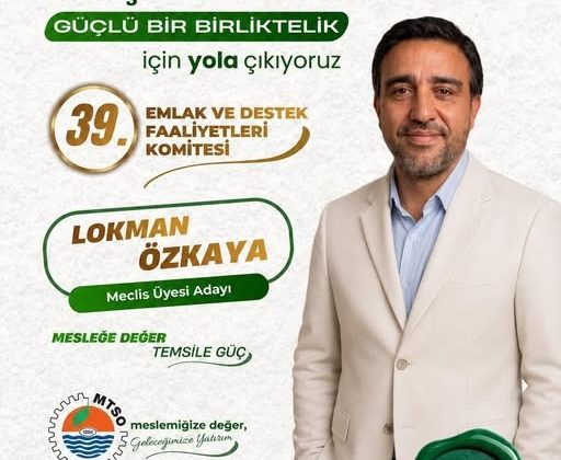 LOKMAN ÖZKAYA’DAN EMLAK SEKTÖRÜNE GÜÇLÜ ÇAĞRI: “ŞEFFAF VE ÇÖZÜM ODAKLI BİR BİRLİKTELİK İÇİN YOLA ÇIKTIK