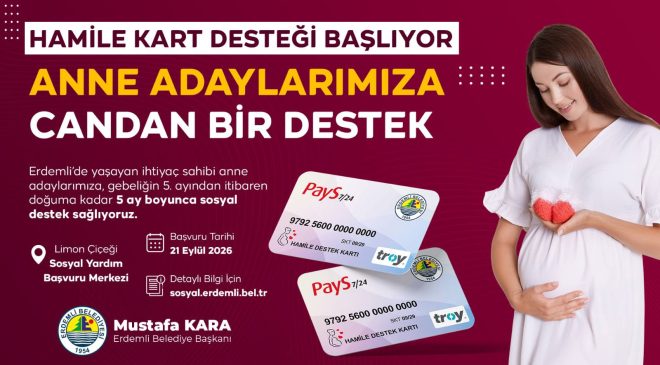Erdemli Belediyesi’nden anne adaylarına candan destek