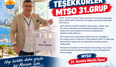 MTSO 31. Grup’tan Seçim Sonrası Teşekkür Mesajı