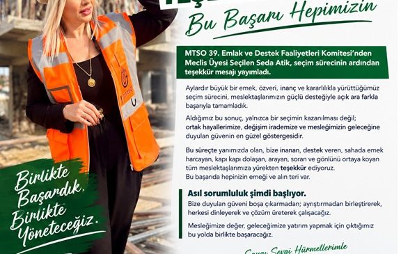 Seda Atik: “Bu Başarı Hepimizin, Birlikte Yöneteceğiz”