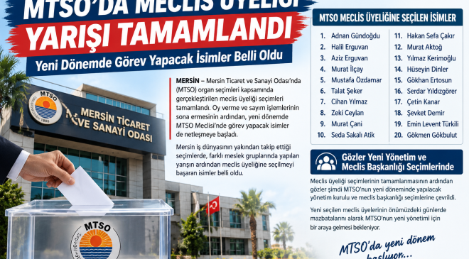 MTSO’da Meclis Üyeliği Yarışı Tamamlandı: Yeni Dönemde Görev Yapacak İsimler Belli Oldu